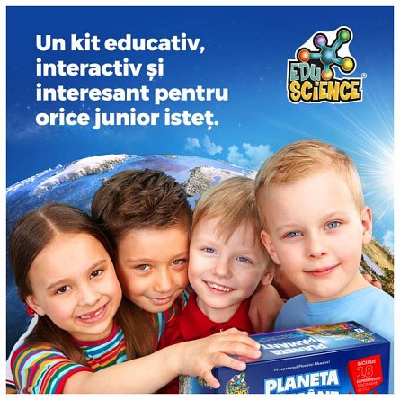 Kit educational STEM Planeta Pamant, 8 ani plus, Roovi
