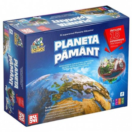 Kit educational STEM Planeta Pamant, 8 ani plus, Roovi