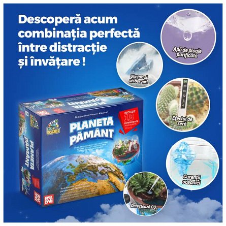 Kit educational STEM Planeta Pamant, 8 ani plus, Roovi