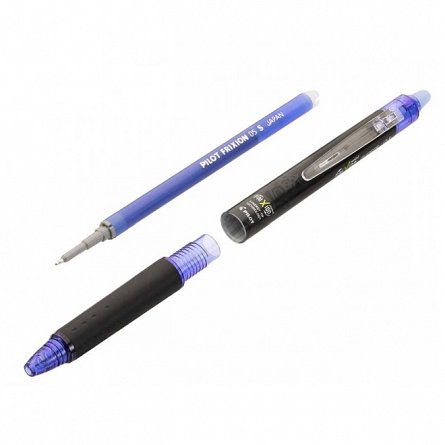 Roller Pilot FriXion Clicker Point, 0.5 mm, cu radiera, albastru