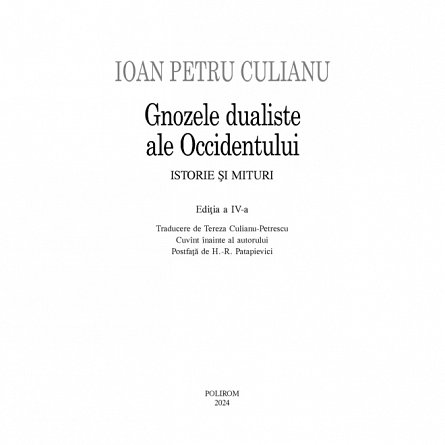 Gnozele dualiste ale Occidentului