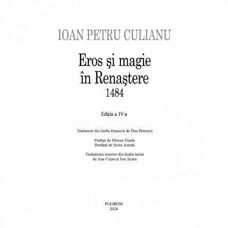 Eros si magie in Renastere. 1484