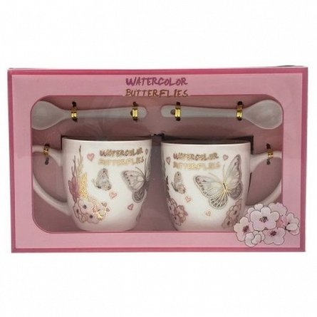 Set 2 cani cu lingurite, Fluturi