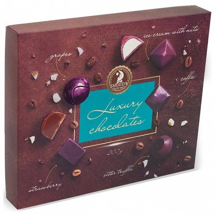 Shoud'e Luxury, bomboane de ciocolata, asortate, 200 g