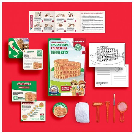 Set arheologic educational si puzzle 3D, Roma antica, Colosseum