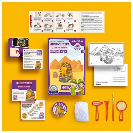 Set arheologic educational si puzzle 3D, Egiptul Antic, Tutankhamon