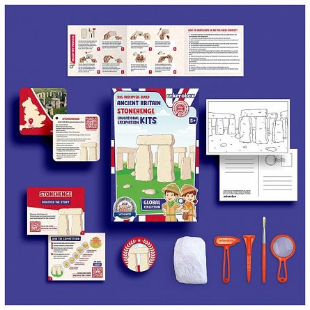 Set arheologic educational si puzzle 3D, Marea Britanie antica, Stonehenge