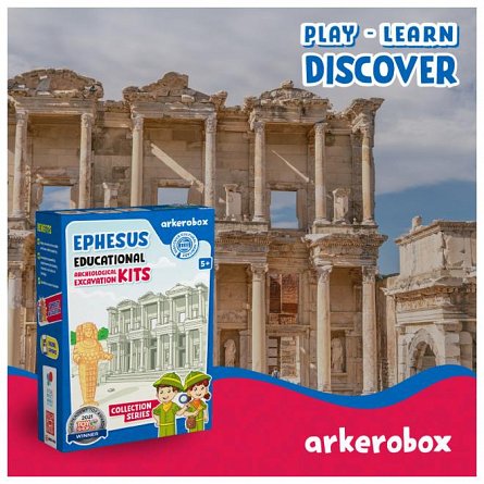 Set arheologic educational si puzzle 3D, Efes - Biblioteca Celsus