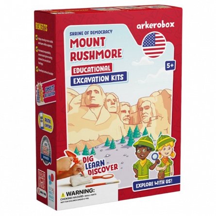 Set arheologic educational si puzzle 3D, Mount Rushmore