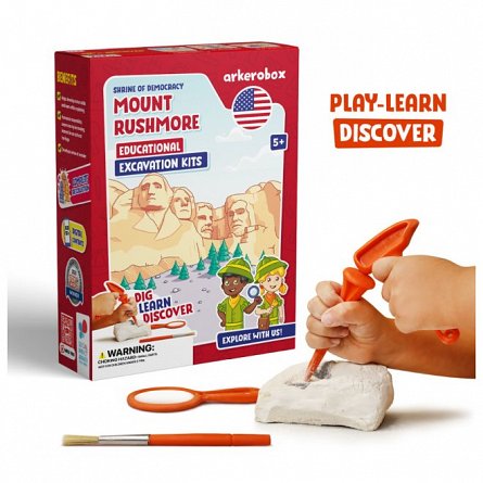 Set arheologic educational si puzzle 3D, Mount Rushmore