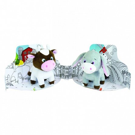Jucarie Plus Jemini, In Cutie Pentru Colorat, 15cm - Purcel