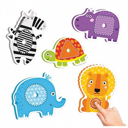 Puzzle cu sunete - Animale Zoo