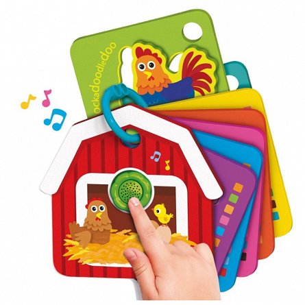 Cartonase puzzle cu sunete - Animale de la ferma