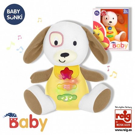 Jucarie interactiva bebe cu activitati si lumini, 15 cm