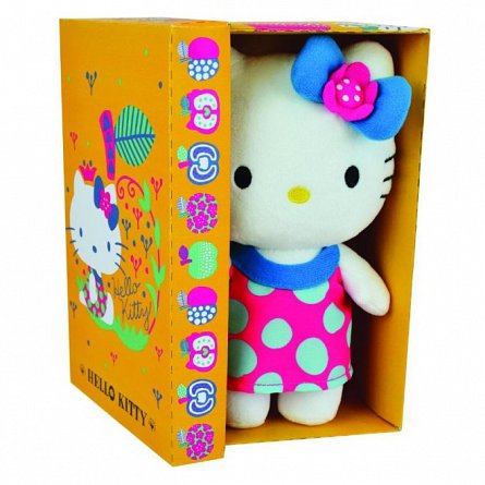 Jucarie Plus Jemini, 20cm - Hello Kitty Buline Albastre