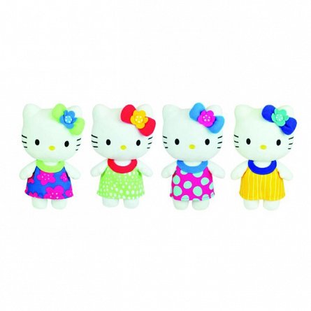 Jucarie Plus Jemini, 20cm - Hello Kitty - Rochita Verde