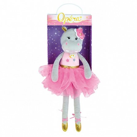 Jucarie Plus Muzicala Jemini, 40cm - Balerina Hipopotam