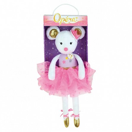 Jucarie Plus Muzicala Jemini, 40cm - Balerina Soricel Alb