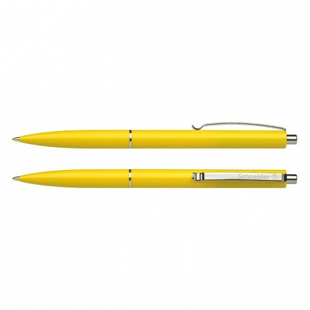 Pix Schneider K15, cu mecanism, 0.4 mm, albastru, corp galben