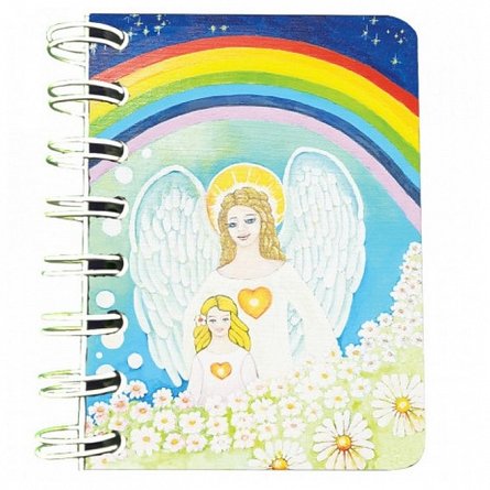 Carnet cu spira 7 x 10 cm, 75 file, velin, Inger pazitor