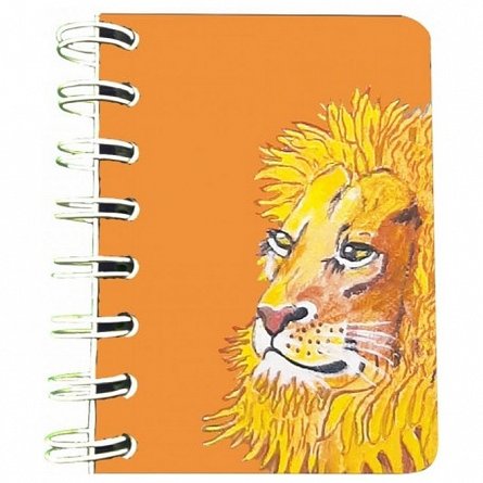 Carnet cu spira 7 x 10 cm, 75 file, velin, Leu