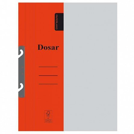 Dosar din carton, incopciat 1-2, rosu, Paperland
