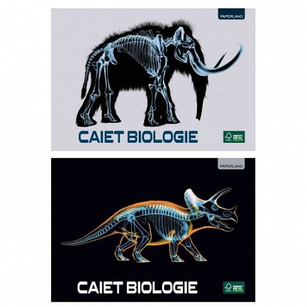 Caiet biologie, A5, 24 file, 70 g-mp, Paperland, diverse modele
