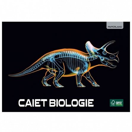 Caiet biologie, A5, 24 file, 70 g-mp, Paperland, diverse modele
