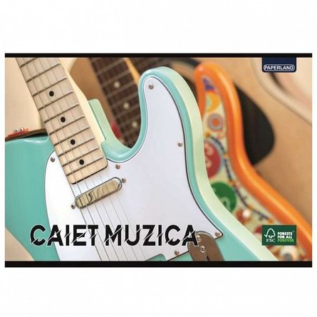 Caiet muzica, A5, 24 file, 70 g-mp, Paperland, diverse modele