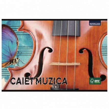 Caiet muzica, A5, 24 file, 70 g-mp, Paperland, diverse modele