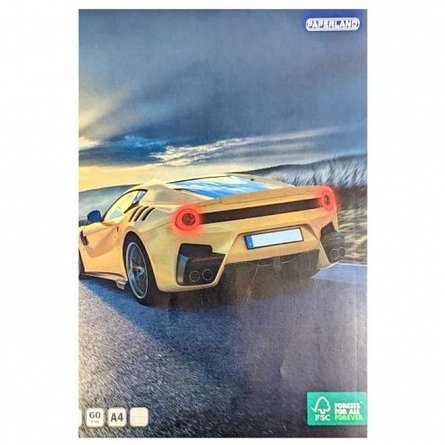 Caiet A4, 60 file, 70 g-mp, dictando, plastifiat, Paperland Premium, diverse modele