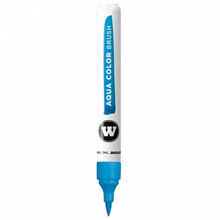Marker varf pensula Molotow Aqua Color, 4 ml, cyan 012