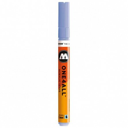 Marker acrilic Molotow One4All 127HS, varf rotund, 2 mm, blue violet pastel