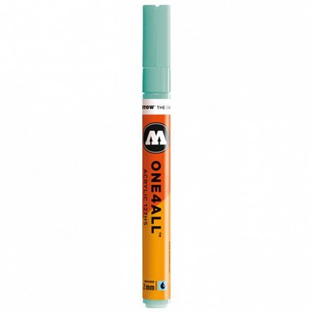 Marker acrilic Molotow One4All 127HS, varf rotund, 2 mm, lagoon blue pastel
