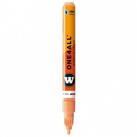 Marker acrilic Molotow One4All 127HS, varf rotund, 2 mm, peach pastel