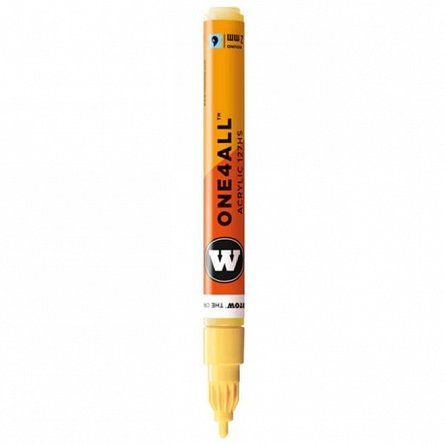 Marker acrilic Molotow One4All 127HS, varf rotund, 2 mm, vanilla pastel