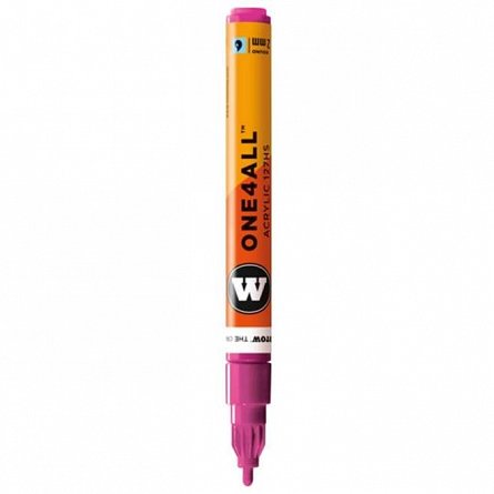 Marker acrilic Molotow One4All 127HS, varf rotund, 2 mm, magenta