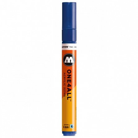 Marker acrilic Molotow One4All 227HS, varf rotund, 4 mm, true blue 204