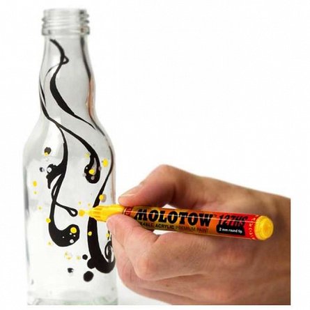 Marker acrilic Molotow One4All 227HS, varf rotund, 4 mm, true blue 204