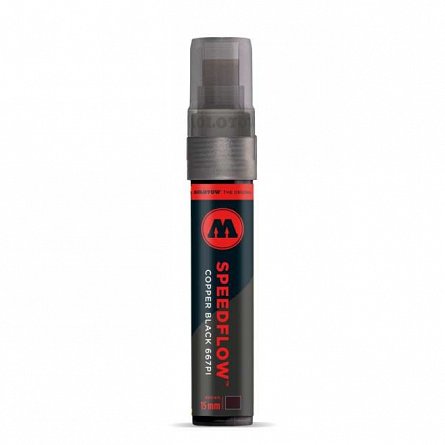 Marker cu tus Molotow Speedflow 667PI, varf drept, 15 mm, negru Copper