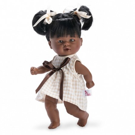 Papusa Afro cu Codite, 20cm