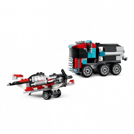 LEGO Creator - Camioneta cu platforma si elicopter 31146