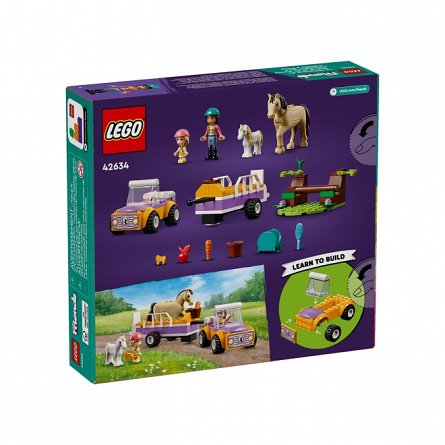 LEGO Friends - Remorca cu ponei si cal 42634