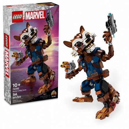 LEGO Marvel Super Heroes - Rocket si Bebelusul Groot 76282