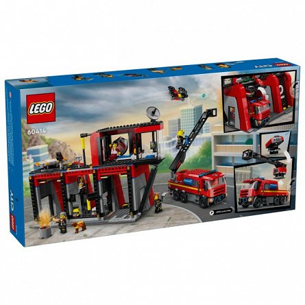 LEGO City - Statie si camion de pompieri 60414