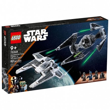 LEGO Star Wars - Fang Fighter mandalorian vs TIE Interceptor 75348
