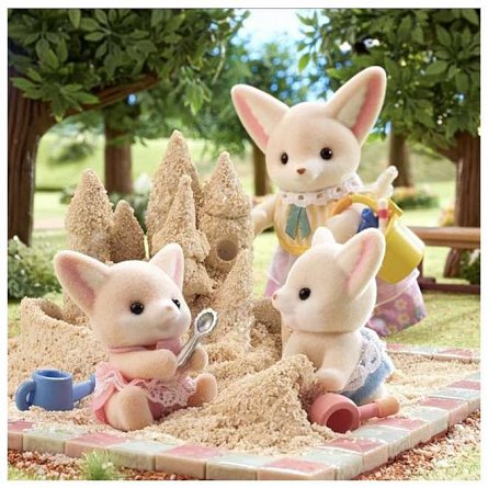 Figurine Sylvanian Families, Gemeni Vulpite Fennec