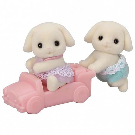 Figurine Sylvanian Families, Gemeni Iepurasi Flora