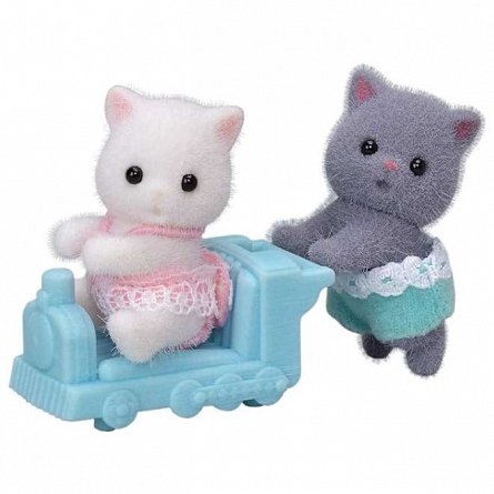 Figurine Sylvanian Families, Gemeni Pisicute Persane