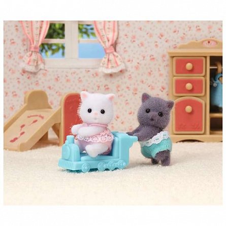 Figurine Sylvanian Families, Gemeni Pisicute Persane